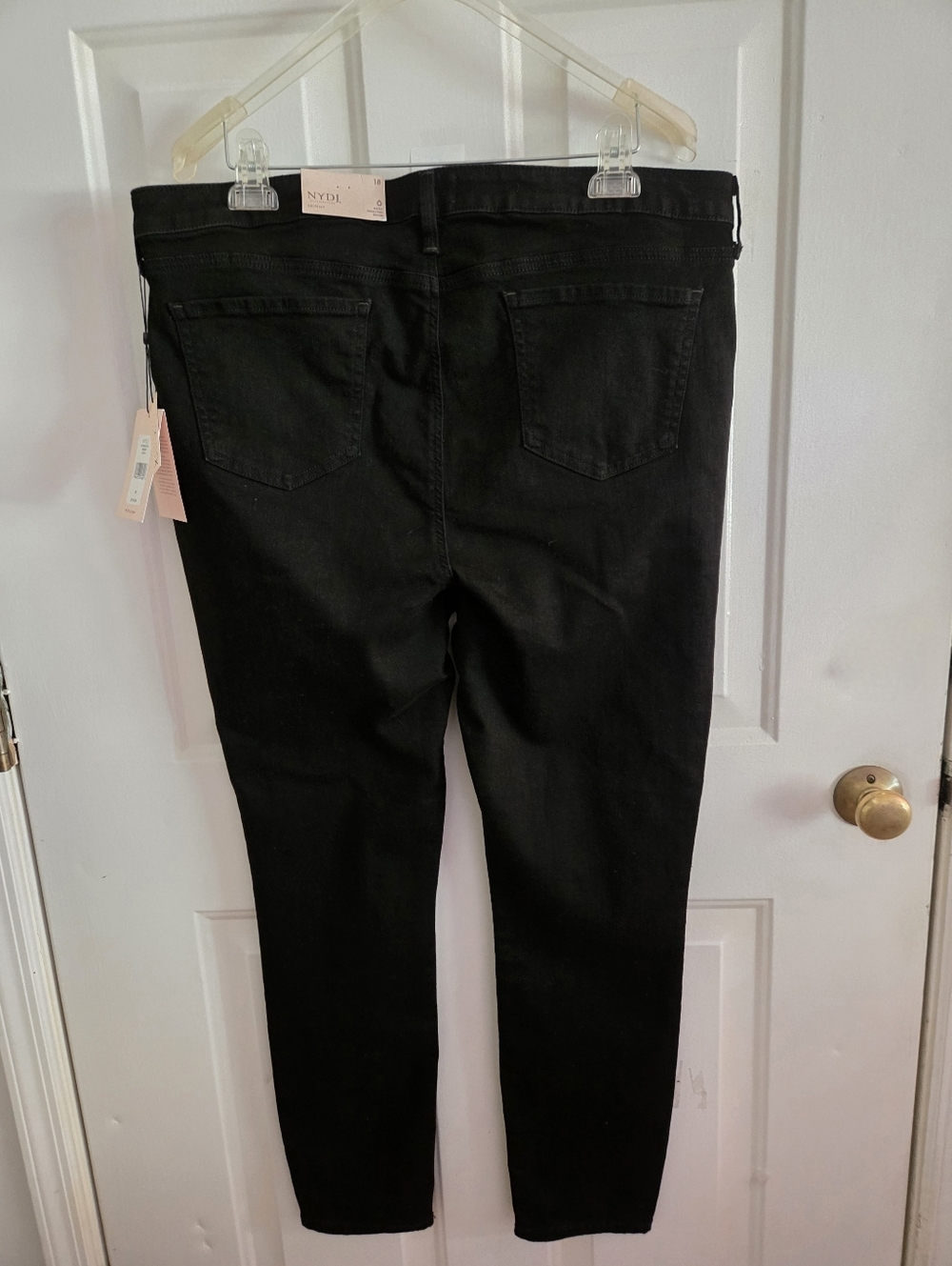 NYDJ Ami Skinny Lift Tuck Black Stretch Jeans Size 18 NWT - Picture 6 of 8